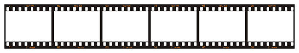 Contact Sheet Six blank film frames. Each frame is numbered 1 through 6 film reel stock pictures, royalty-free photos & images