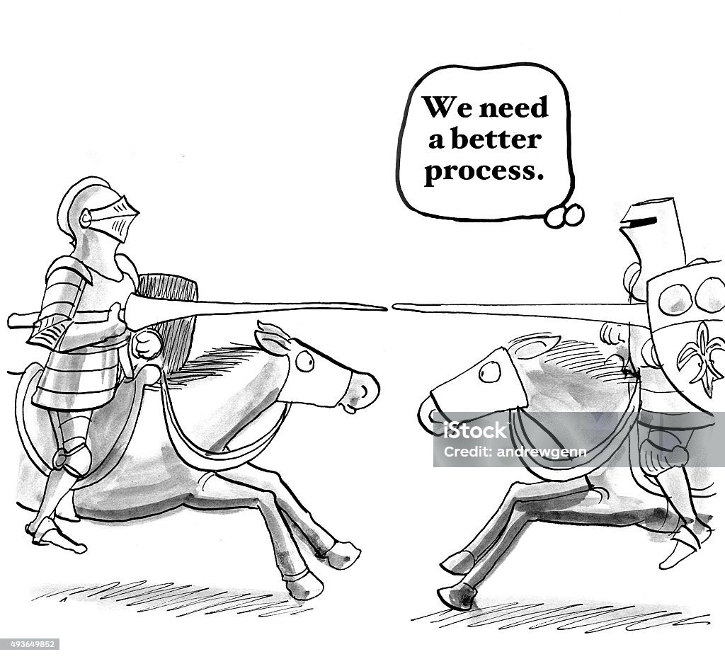 Better Process Cartoon Better Process Stock Illustration - Download Image Now - Conflict ...