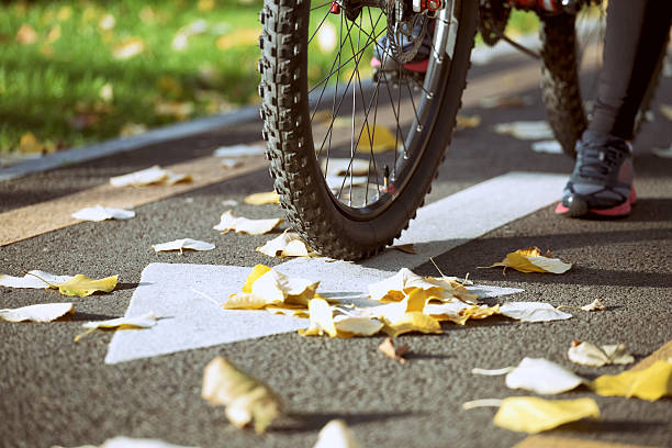 istock Bicycling in Fall. Urban concept. 493652320