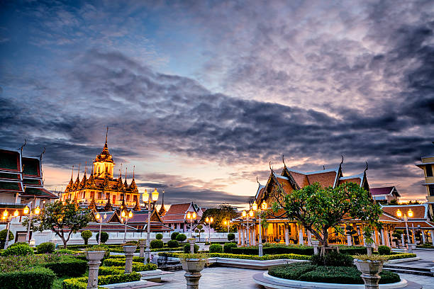 istock Loha Prasat Metal Palace in Wat ratchanadda 493652338