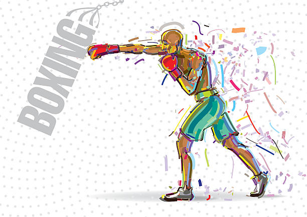 illustrations, cliparts, dessins animés et icônes de de boxe. - martial