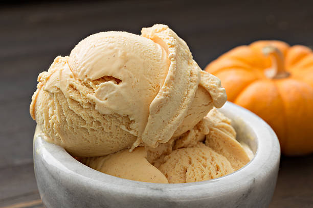 istock Scoop Of PumpkinIce Cream 493655988