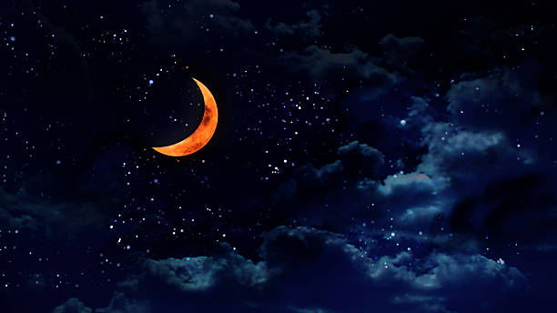 istock pumpkin color half moon for halloween 493657576