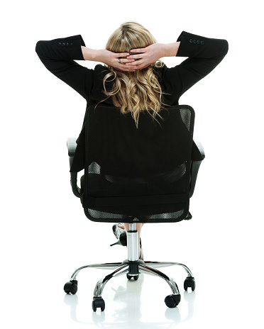 Rear view of businesswoman sitting on chairhttp://www.twodozendesign.info/i/1.png
