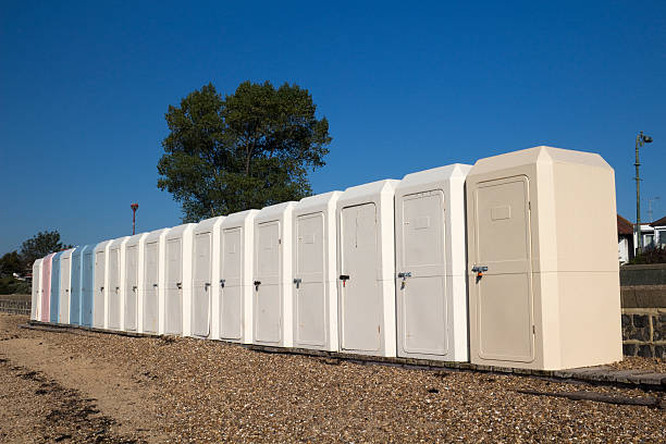 istock Changing Huts, Chalkwell, Essex, England 493686362