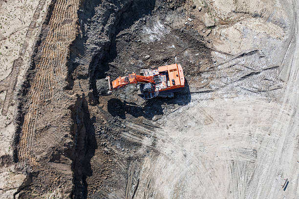 istock Aerial view of the earth mover 493686746