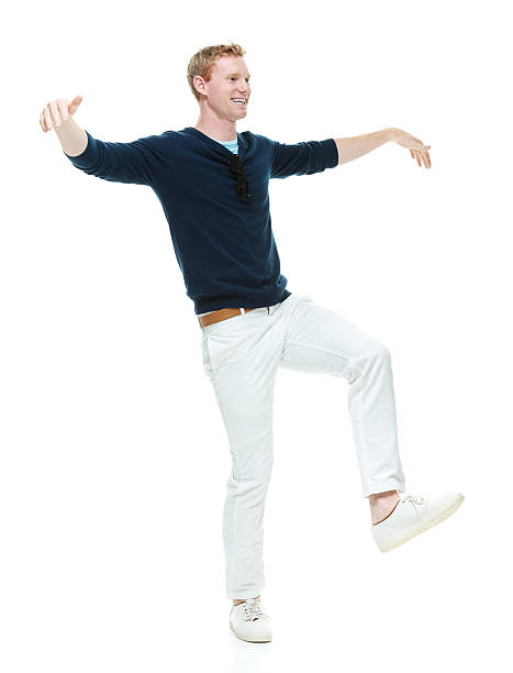 istock Smiling casual man being silly 493686890