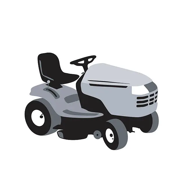 Vector illustration of Lawn Tractor