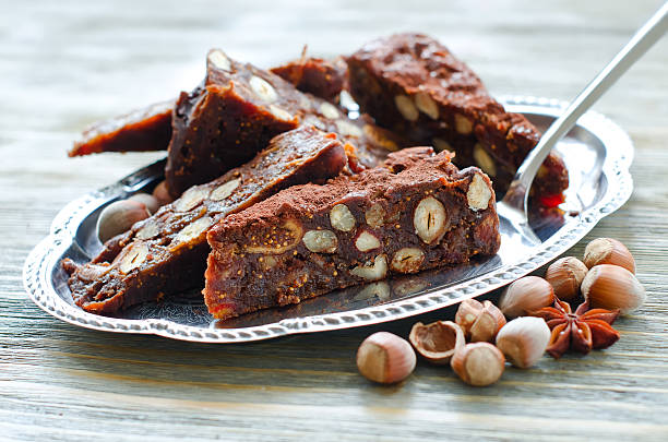 istock Panforte mocca with dried fruits and hazelnuts 493687676