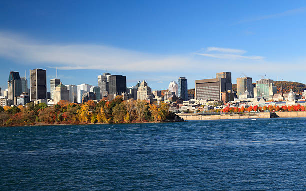 istock Montreal skyline with Saint Lawrence River in autumn, Quebec, Canada 493690762