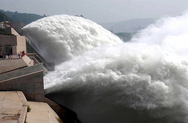 zhengzhou, blokada na trzy wąwozy dam na rzeki żółtej - three gorges zdjęcia i obrazy z banku zdjęć