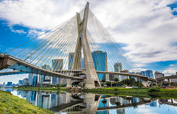 Estaiada Bridge in Sao Paulo, Brazil
