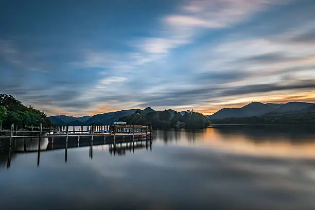 A photograph taken at Derwentwater Lake in the English Lake District. I used a 10 stop ND filter to smooth out the water and processed in Lightroom CC to bring out the shadow detail and add contrast.