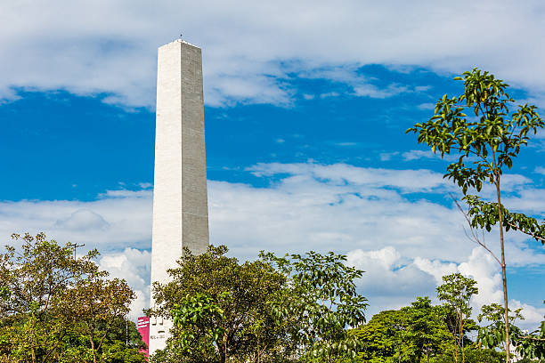 Sao Paulo, Brazil - April 19, 2015: Obelisk of Sao Paulo is a monument in Ibirapuera Park in the city of Sao Paulo, Brazil.