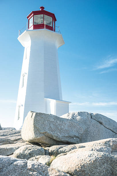 istock Peggy's Cove light head in Nova Scotia 493697806