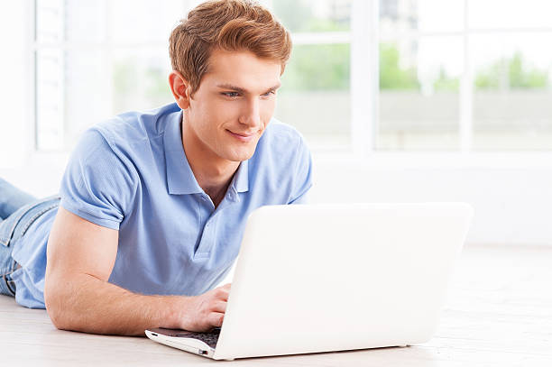 istock Surfing the net at home. 493705743