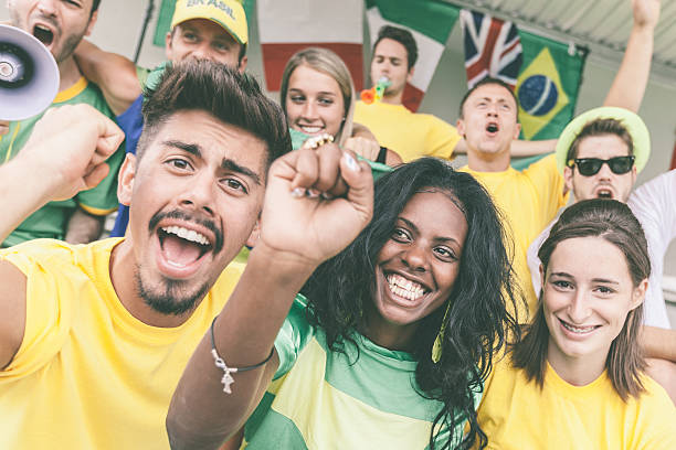 istock Brasilian Supporters at Stadium 493706097