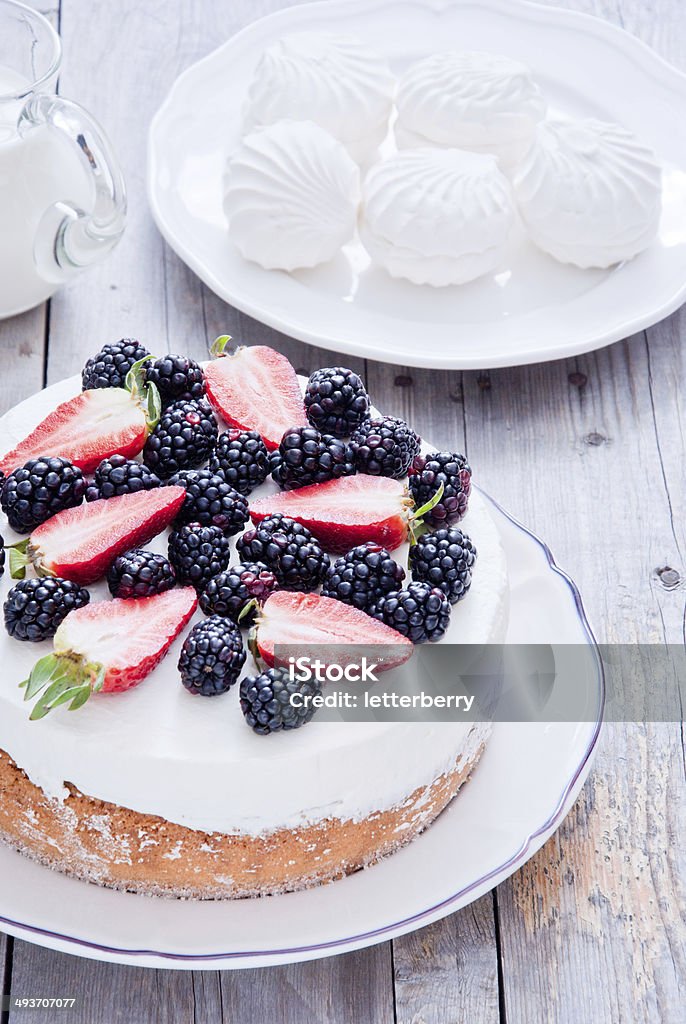 Delicious cake with berry Baked Pastry Item Stock Photo