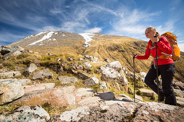 istock Pretty, young female hiker 493708179