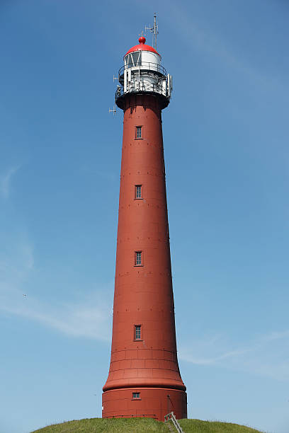 Lighthouse IJmuiden One of the two cast iron lighthouses in IJmuiden, The Netherlands, built in 1878. arma-globalphotos stock pictures, royalty-free photos & images