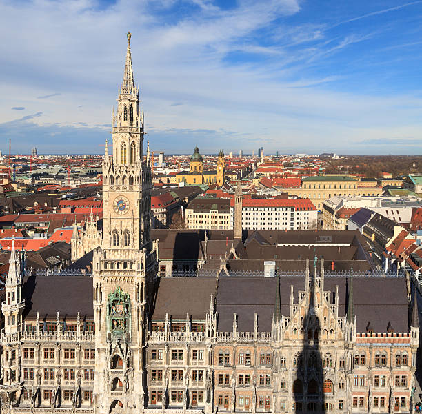 istock Munich, Gothic City Hall at Marienplatz, Bavaria, Germany 493708959