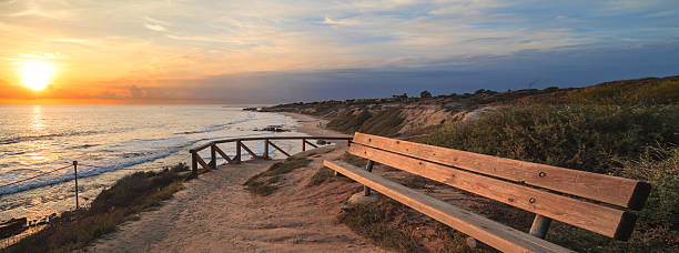 istock Sunset view of Crystal Cove Beach 493711352
