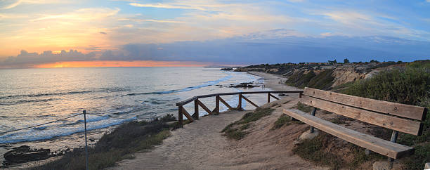 istock Sunset view of Crystal Cove Beach 493714032