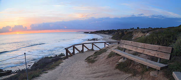 istock Sunset view of Crystal Cove Beach 493715304