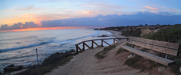 istock Sunset view of Crystal Cove Beach 493715428