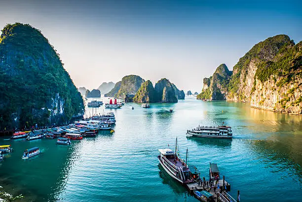 Amazing Halong Bay in the north of Vietnam