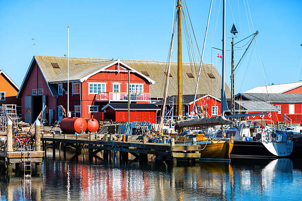 istock the harbor in a small Swedish town, Sweden 493720108