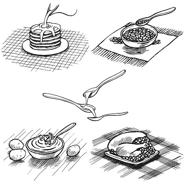 Instant Kitchen vector art illustration