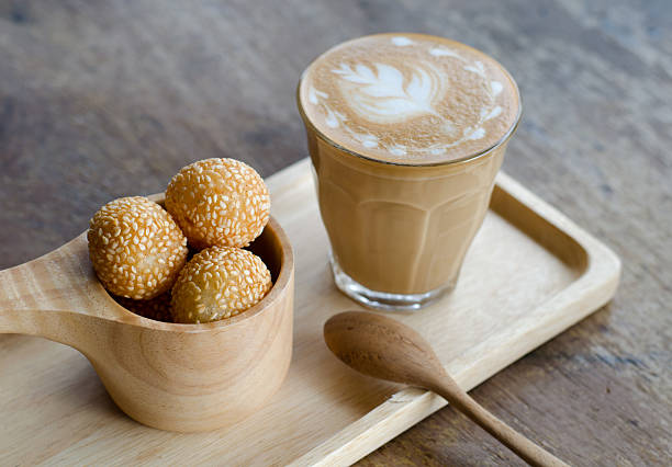 istock latte art coffee and candy eggs swan 493723740