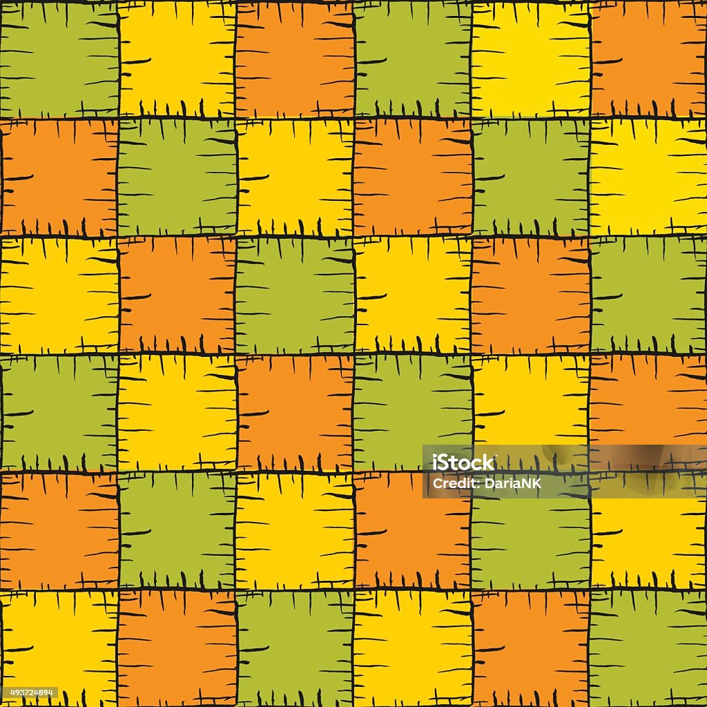 Vector Seamless Patchy Pattern Stock Illustration - Download Image Now ...