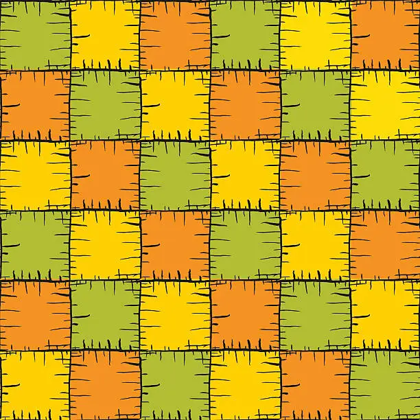 Vector illustration of Vector seamless patchy pattern.