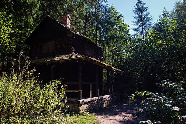 Photo of a Cabin at Slovensky Raj - Tatra mountains, Slovakia. Nature photography.