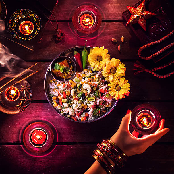 Diwali celebration stock photo