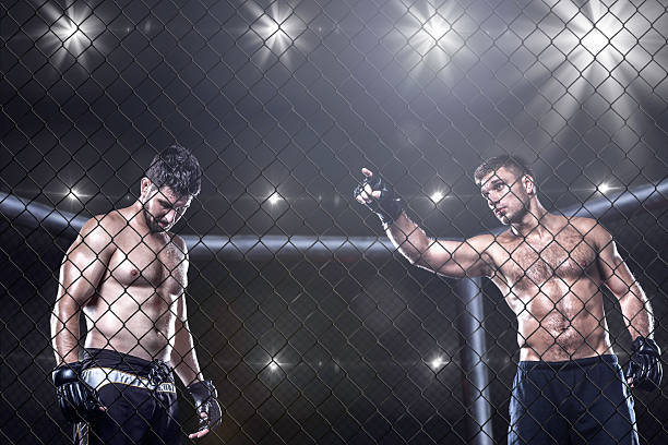 istock MMA fighters inside the arena before fight 493736036