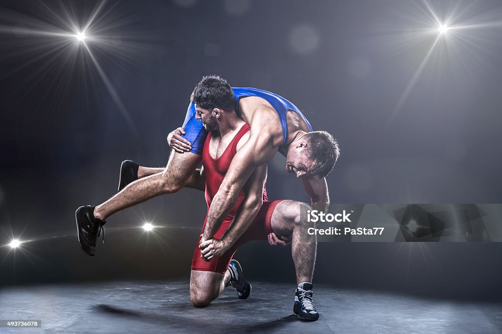 Lançar Freestyle Lutador De Luta Livre - Fotografias de stock e