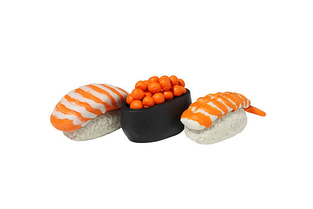 istock miniature sushi model from japanese clay 493737862