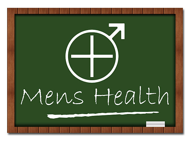 Mens Health Classroom Board stock photo