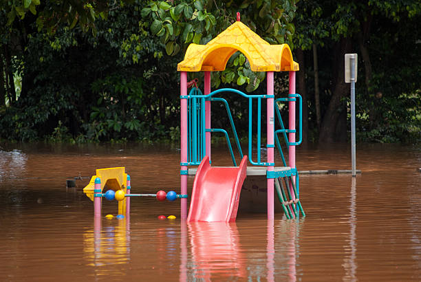 istock Playground submerged by floodwaters 493740568