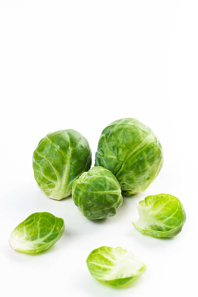 Brussles sprouts isolated on white. stock photo