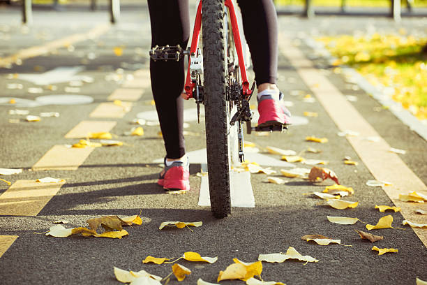 istock Bicycling in Fall. Urban concept. 493743942