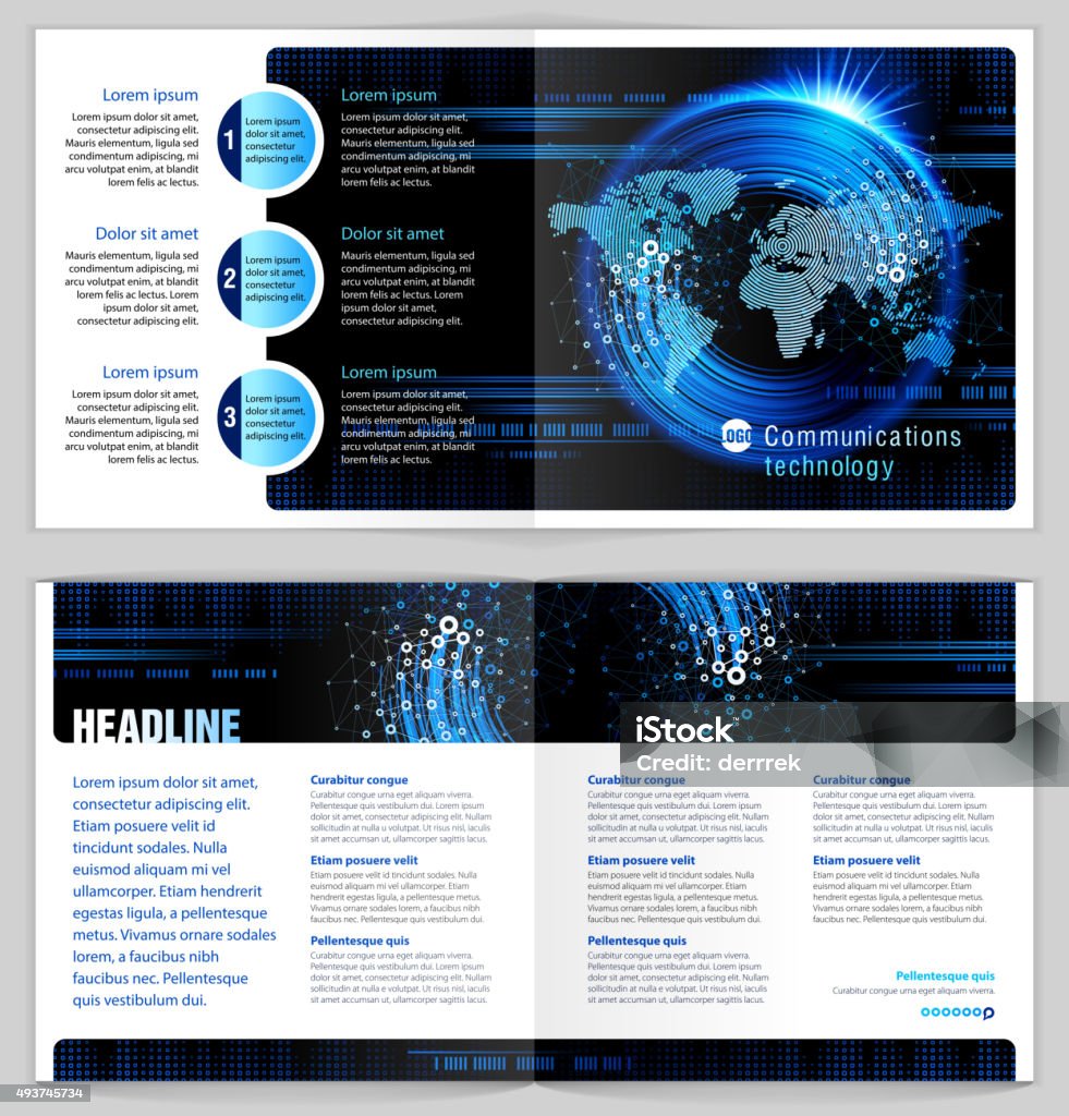 Communication Technology Graphics Design Graphic Design Template Communications Technology Stock Illustration ...