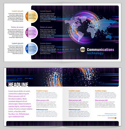 Communication Technology Graphics Design Graphic Design Template Communications Technology Stock Illustration ...
