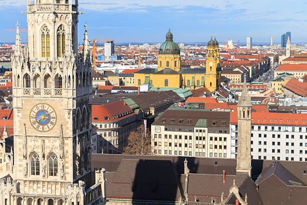 istock Munich, Gothic City Hall at Marienplatz, Bavaria, Germany 493762263