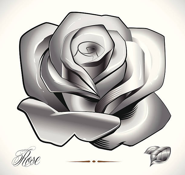 illustrations, cliparts, dessins animés et icônes de tatouage rose ensemble - larry fine