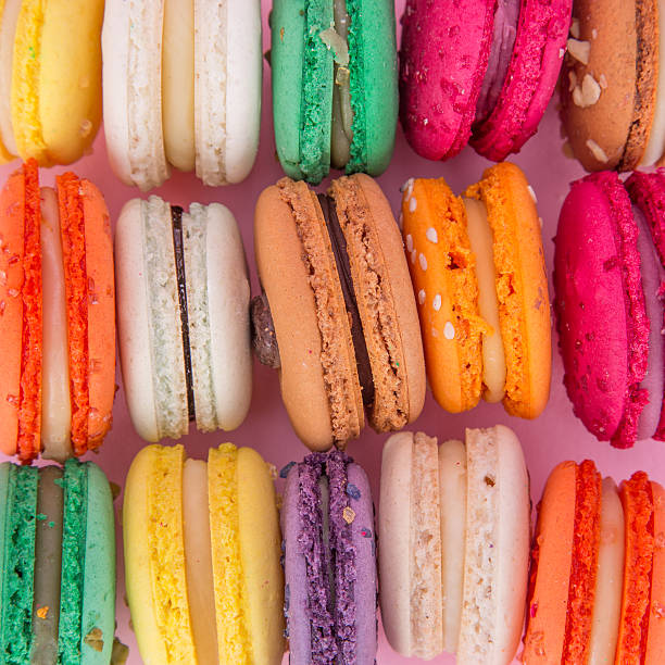 istock Colorful french macaroons 493763141