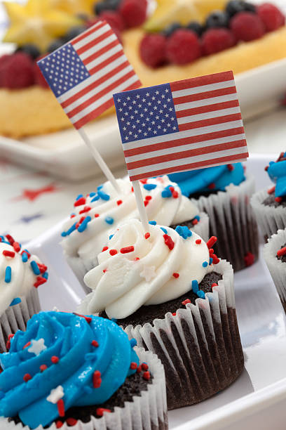 istock 4th of July Chocolate Cupcakes 493764137